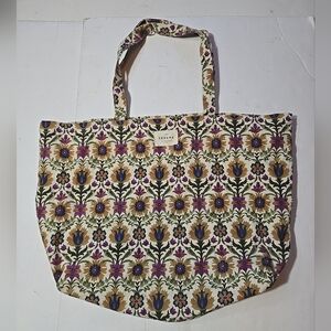 Sezane Floral Canvas Tote